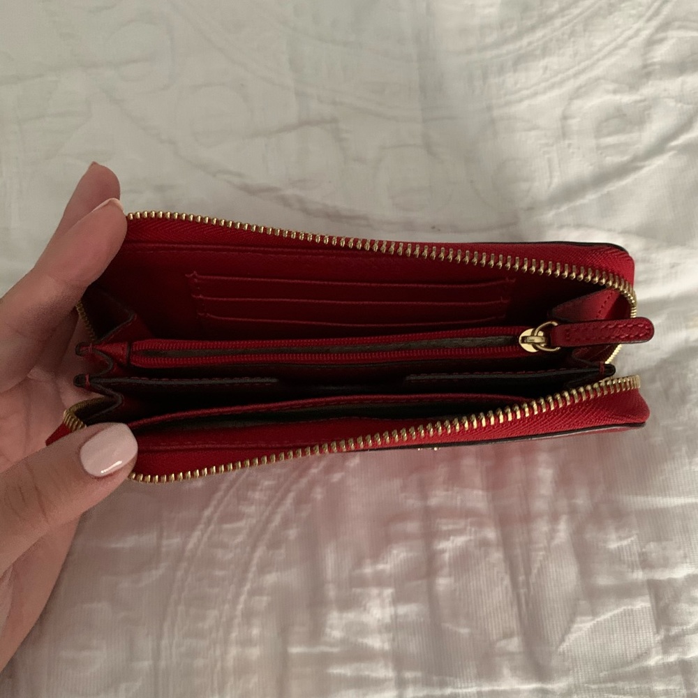 Red Michael Kors Wristlet - Picture 4 of 5
